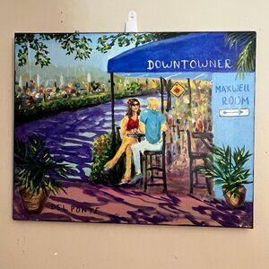 Acrylic Painting in Ft. Lauderdale of the Downtowner by Del Ponte 16" x 20"